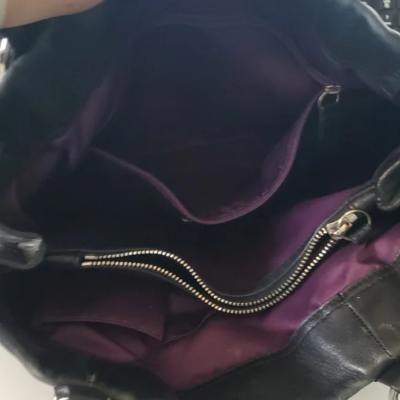 Coach Black Leather Handbag - Picture 6 of 7